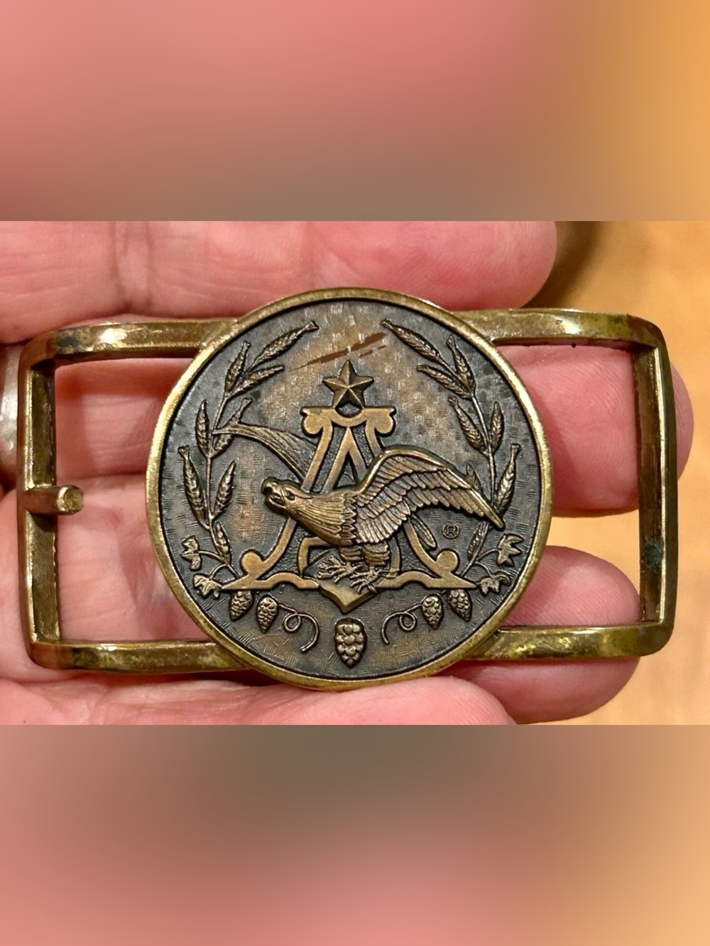 Rare Vintage American eagle Men's Brass Eagle belt buckle + A GIFT 🎁